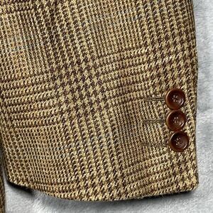 Trussini Etichetta Platino Silk Linen Wool Glen Plaid Blazer Made in Italy 42R